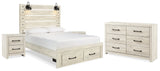 Furniture City Houma - Ashley Furniture - Cambeck Queen Panel Storage Bed, Dresser and 2 Nightstands - Queen Panel Storage Bed, Dresser and 2 Nightstands - B192B76