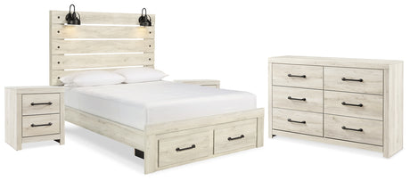 Furniture City Houma - Ashley Furniture - Cambeck Queen Panel Storage Bed, Dresser and 2 Nightstands - Queen Panel Storage Bed, Dresser and 2 Nightstands - B192B76