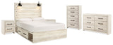 Furniture City Houma - Ashley Furniture - Cambeck King Storage Bed, Dresser, Chest and 2 Nightstands - King Storage Bed, Dresser, Chest and 2 Nightstands - B192B107