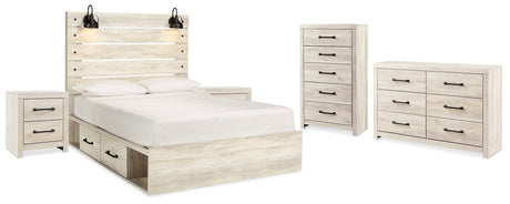Furniture City Houma - Ashley Furniture - Cambeck King Storage Bed, Dresser, Chest and 2 Nightstands - King Storage Bed, Dresser, Chest and 2 Nightstands - B192B107