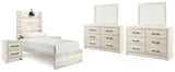 Furniture City Houma - Ashley Furniture - Cambeck Twin Panel Bed, 2 Dressers, 2 Mirrors and 2 Nightstands - Twin Panel Bed, 2 Dressers, 2 Mirrors and 2 Nightstands - B192B88