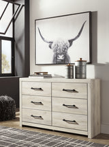 Cambeck King Panel Storage Bed. Dresser and Nightstand