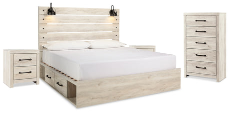 Furniture City Houma - Ashley Furniture - Cambeck King Panel Bed with Storage, Chest and 2 Nightstands - King Panel Bed with Storage, Chest and 2 Nightstands - B192B80