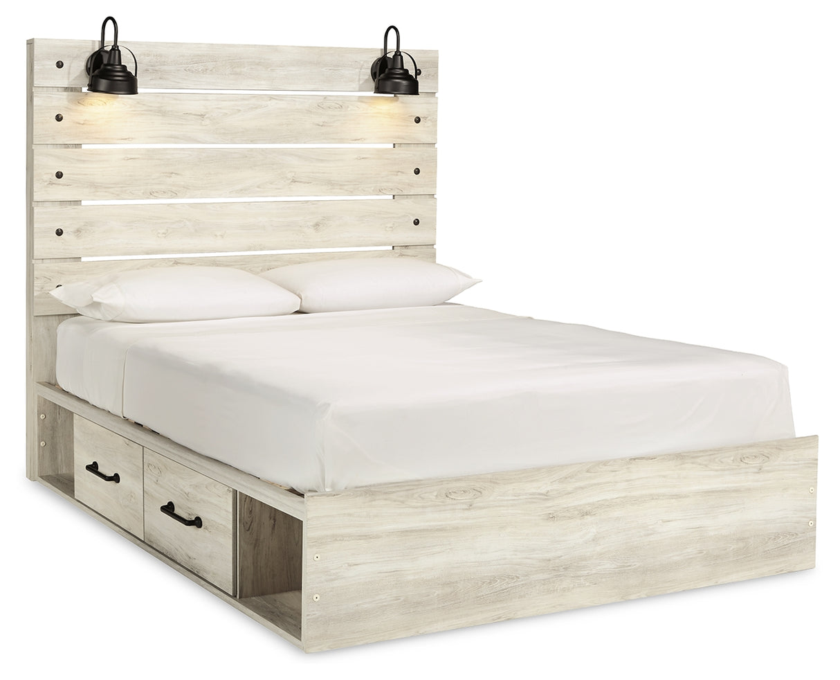 Cambeck Queen Panel Bed with Storage, Dresser and 2 Nightstands