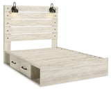 Cambeck Queen Panel Bed with Storage, Dresser and Mirror