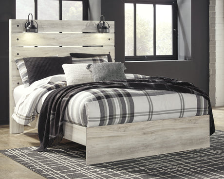 Furniture City Houma - Ashley Furniture - Cambeck Queen Panel Bed - Queen Panel Bed / Whitewash - B192B4