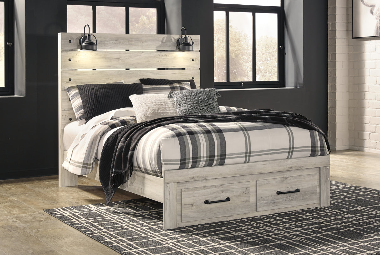 Cambeck Queen Panel Storage Bed, Dresser and Mirror