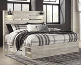 Furniture City Houma - Ashley Furniture - Cambeck Bedroom - King Panel Bed with 2 Storage Drawers / Whitewash - B192B19