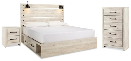 Furniture City Houma - Ashley Furniture - Cambeck King Panel Bed with Storage, Chest and Nightstand - King Panel Bed with Storage, Chest and Nightstand - B192B101