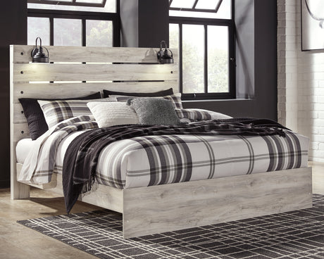 Furniture City Houma - Ashley Furniture - Cambeck King Panel Bed - King Panel Bed / Whitewash - B192B28