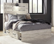 Furniture City Houma - Ashley Furniture - Cambeck Full Panel Bed with 2 Storage Drawers - Full Panel Bed with 2 Storage Drawers / Whitewash - B192B16