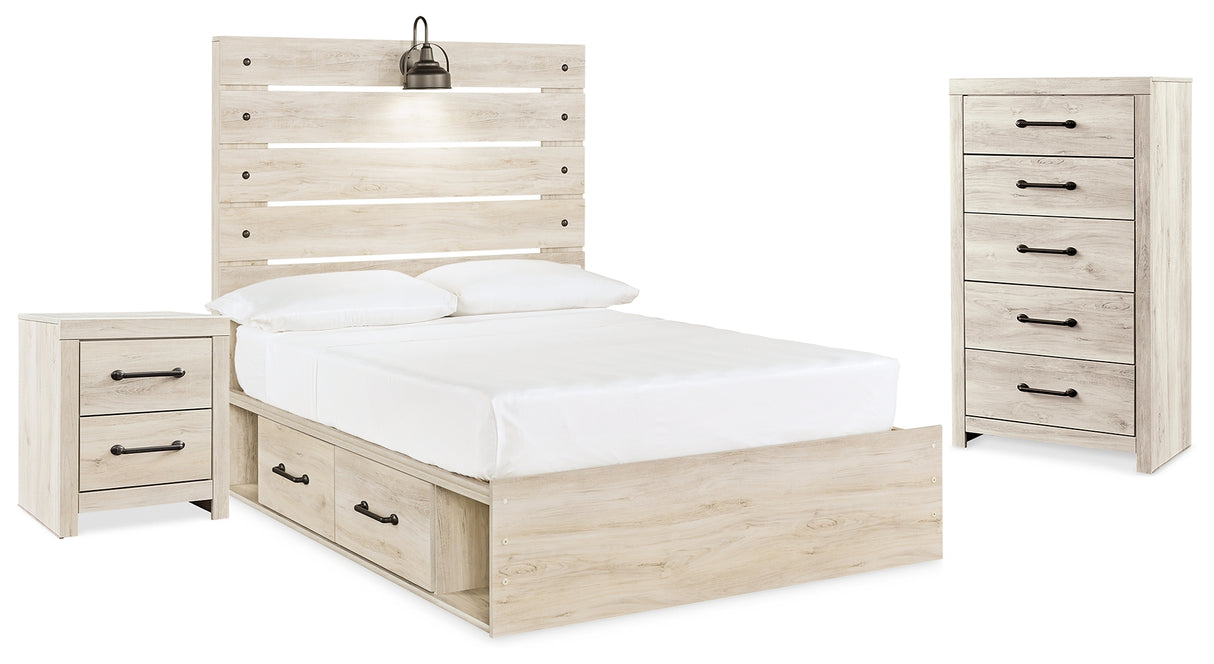 Furniture City Houma - Ashley Furniture - Cambeck Full Panel Bed with Storage, Chest and Nightstand - Full Panel Bed with Storage, Chest and Nightstand - B192B95