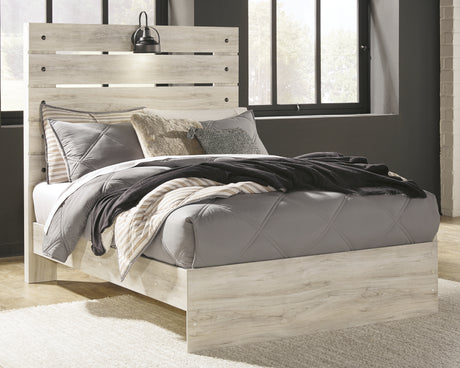 Furniture City Houma - Ashley Furniture - Cambeck Bedroom - Full Panel Bed with 2 Storage Drawers / Whitewash - B192B33