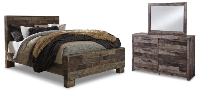 Furniture City Houma - Ashley Furniture - Derekson Queen Panel Bed, Dresser and Mirror - Queen Panel Bed, Dresser and Mirror - B200B7