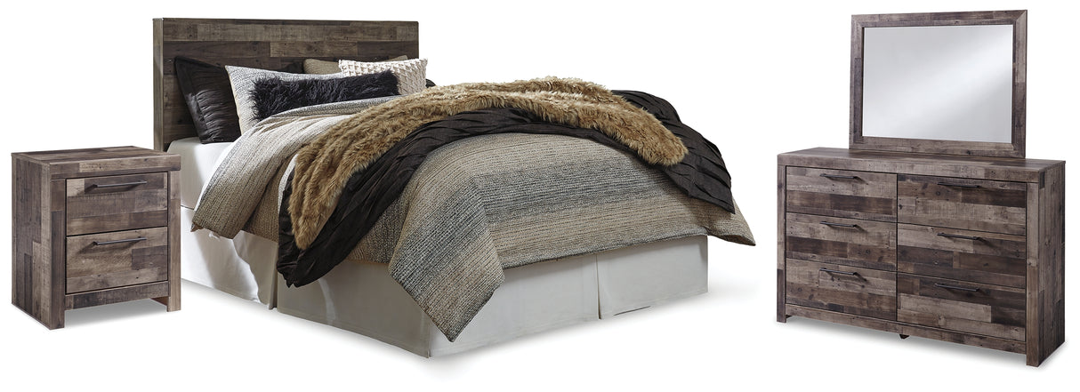 Furniture City Houma - Ashley Furniture - Derekson Queen Panel Headboard, Dresser, Mirror and Nightstand - Queen Panel Headboard, Dresser, Mirror and Nightstand - B200B45