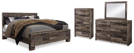 Furniture City Houma - Ashley Furniture - Derekson King Panel Bed, Dresser, Mirror and Chest - King Panel Bed, Dresser, Mirror and Chest - B200B63
