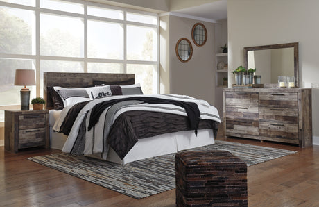 Furniture City Houma - Ashley Furniture - Derekson King Panel Headboard, Dresser, Mirror and Nightstand - King Panel Headboard, Dresser, Mirror and Nightstand - B200B47