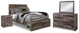 Furniture City Houma - Ashley Furniture - Derekson Full Panel Storage Bed, Dresser, Mirror and Nightstand - Full Panel Storage Bed, Dresser, Mirror and Nightstand - B200B79