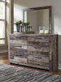 Furniture City Houma - Ashley Furniture - Derekson Bedroom - Queen Panel Bed with 2 Side Storage / Multi Gray - B200B43