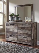 Furniture City Houma - Ashley Furniture - Derekson Bedroom Mirror - Bedroom Mirror / Multi Gray - B200-36
