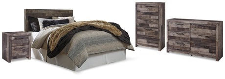 Furniture City Houma - Ashley Furniture - Derekson Queen Panel Headboard, Dresser, Chest and Nightstand - Queen Panel Headboard, Dresser, Chest and Nightstand - B200B56