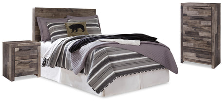 Furniture City Houma - Ashley Furniture - Derekson Full Panel Headboard, Chest and Nightstand - Full Panel Headboard, Chest and Nightstand - B200B60