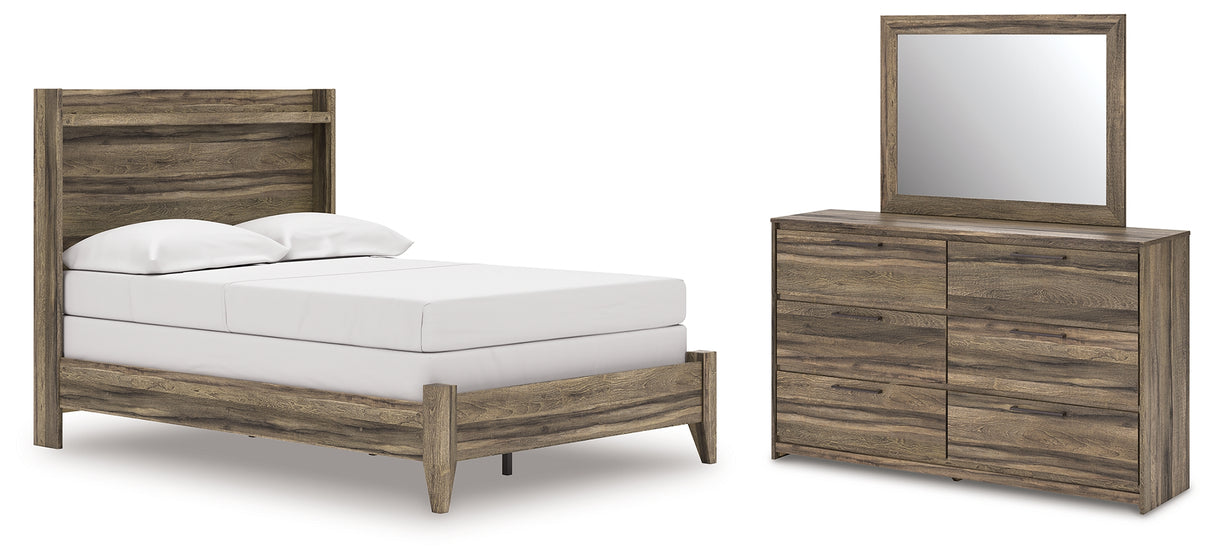 Elbrim Full Panel Bed, Dresser and Mirror