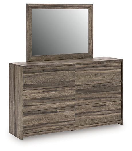 Furniture City Houma - Ashley Furniture - Elbrim Bedroom - Dresser and Mirror / Brown - PCB2005B1