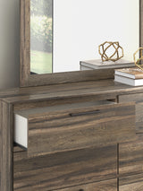 Elbrim Full Panel Storage Bed, Dresser and Mirror