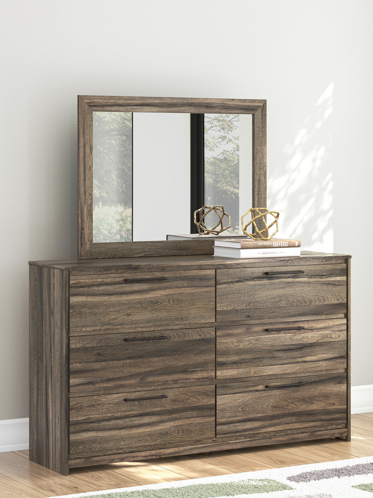 Elbrim Queen Panel Bed, Dresser and Mirror