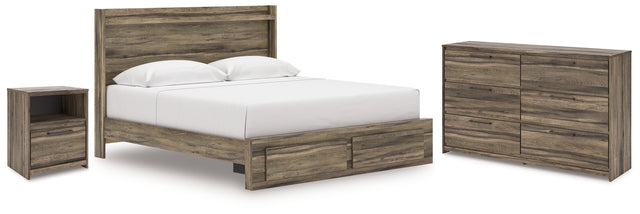 Furniture City Houma - Ashley Furniture - Elbrim King Panel Storage Bed, Dresser and Nightstand - King Panel Storage Bed, Dresser and Nightstand - PCB2005B24
