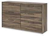 Elbrim King Panel Storage Bed, Dresser and Nightstand