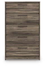 Elbrim King Panel Storage Bed, Chest and Nightstand