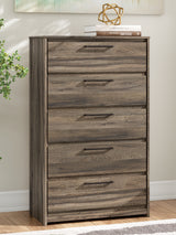 Elbrim King Panel Storage Bed, Chest and Nightstand