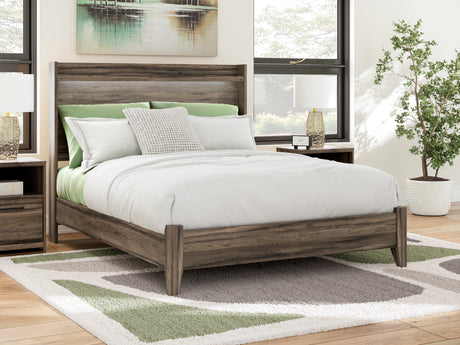 Furniture City Houma - Ashley Furniture - Elbrim Queen Panel Bed - Queen Panel Bed / Brown - PCB2005B2