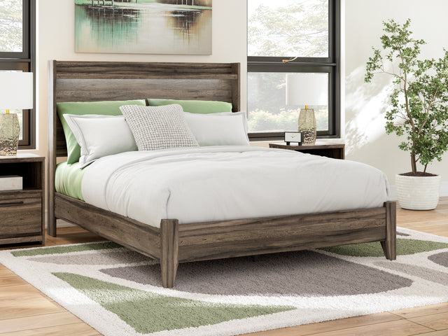 Furniture City Houma - Ashley Furniture - Elbrim Queen Panel Bed - Queen Panel Bed / Brown - PCB2005B2