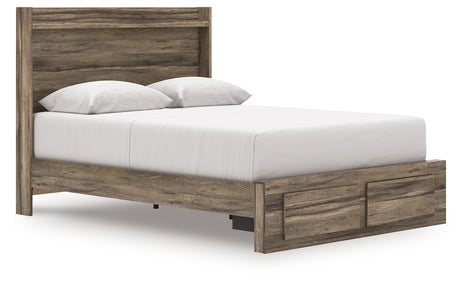 Furniture City Houma - Ashley Furniture - Elbrim Queen Panel Storage Bed - Queen Panel Storage Bed / Brown - PCB2005B4