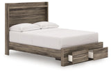 Elbrim Full Storage Bed, Dresser and Nightstand