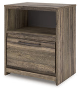 Elbrim King Panel Storage Bed, Dresser and Nightstand
