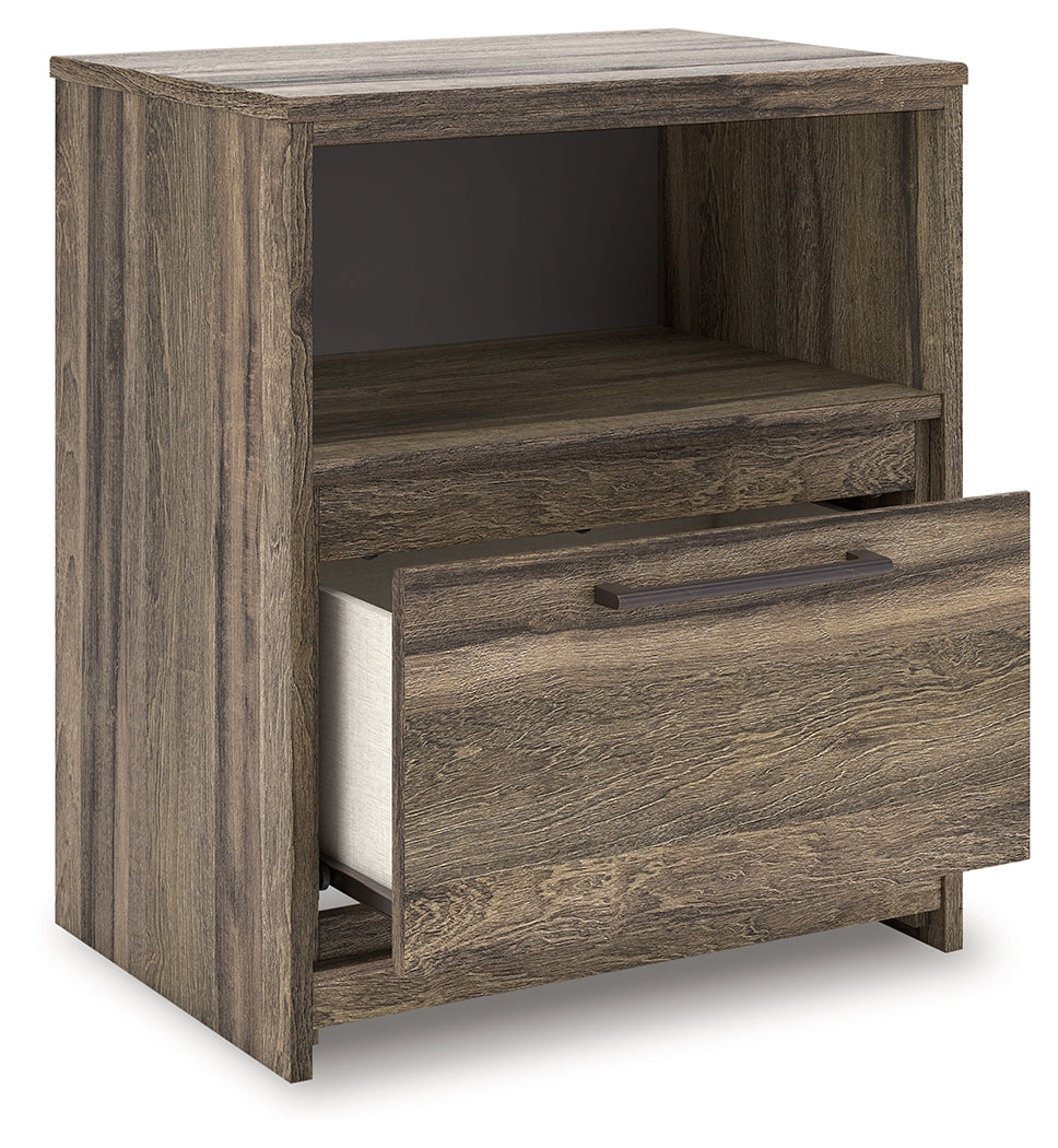 Elbrim King Panel Bed, Dresser, Mirror and Nightstand