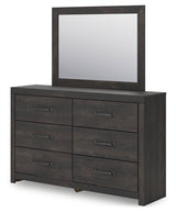 Hollivern Queen Panel Bed, Dresser and Mirror