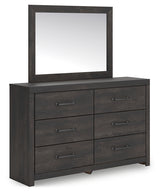Hollivern Full Panel Bed, Dresser and Mirror
