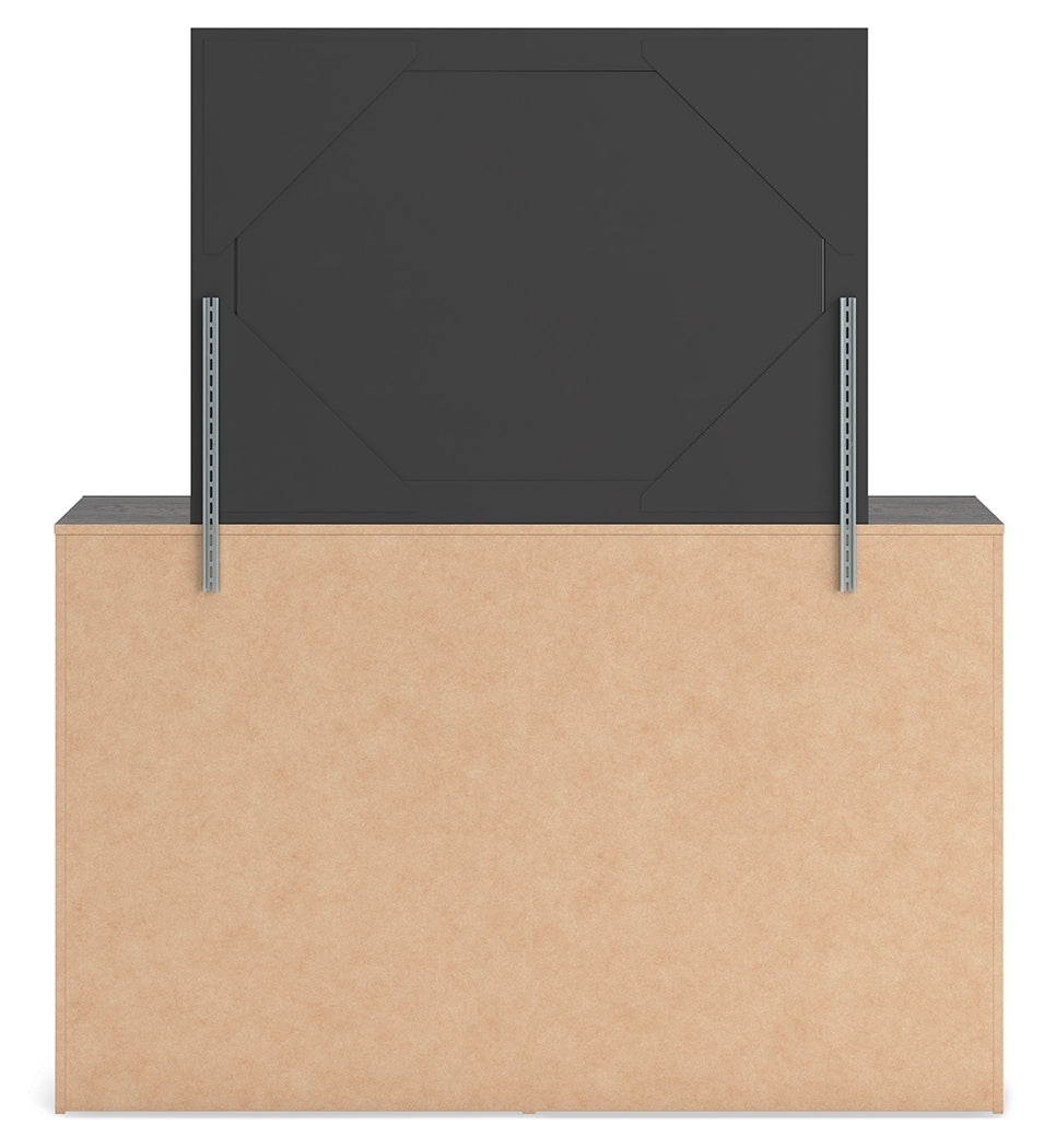 Hollivern Queen Panel Bed, Dresser and Mirror