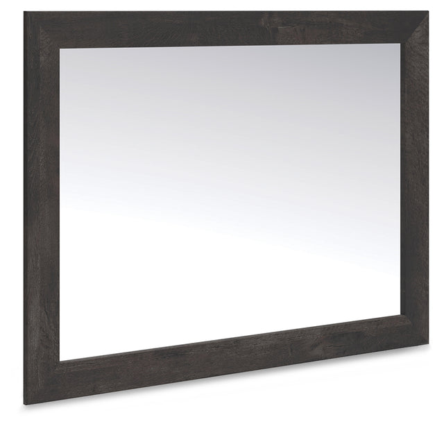 Furniture City Houma - Ashley Furniture - Hollivern Bedroom Mirror - Bedroom Mirror / Dark Gray - PCB2108-36