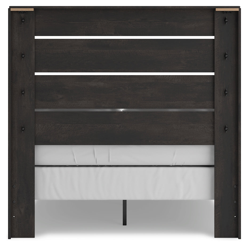 Hollivern Full Panel Bed, Dresser and Mirror