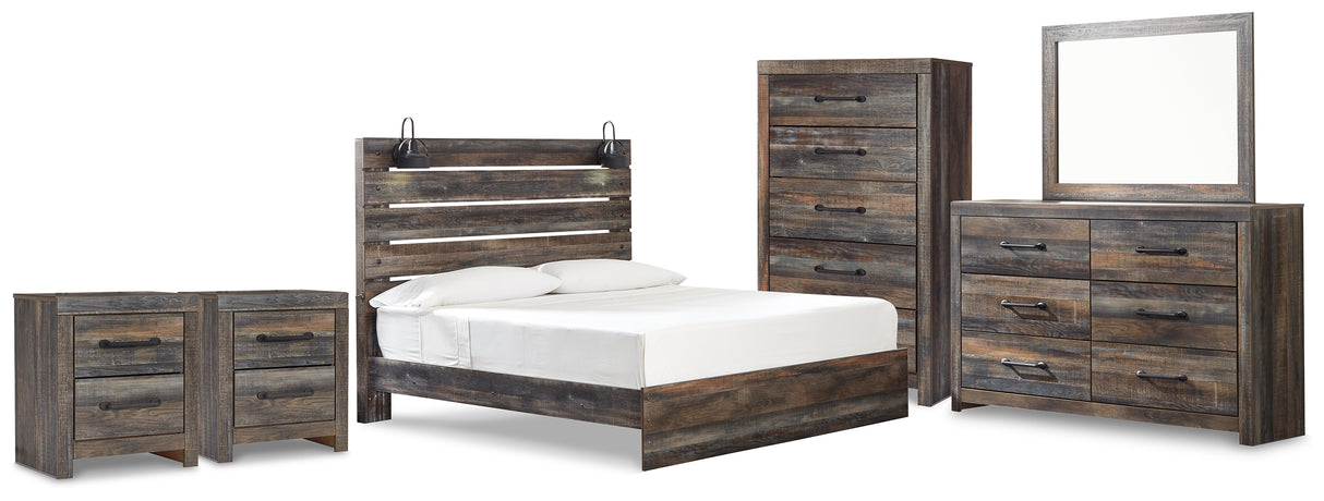 Drystan King Panel Bed