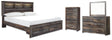 Furniture City Houma - Ashley Furniture - Drystan King Storage Bed, Dresser, Mirror and Chest - King Storage Bed, Dresser, Mirror and Chest - B211B99