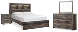 Drystan Queen Bookcase Bed