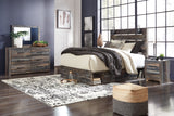 Furniture City Houma - Ashley Furniture - Drystan Queen Panel Bed with Mirrored Dresser and Nightstand - Queen Panel Bed with Mirrored Dresser and Nightstand - B211B56