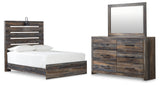 Furniture City Houma - Ashley Furniture - Drystan Full Panel Bed, Dresser and Mirror - Full Panel Bed, Dresser and Mirror - B211B6